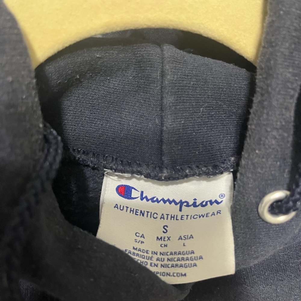 Champion Navy Athletic Hoodie - Picture 2 of 2